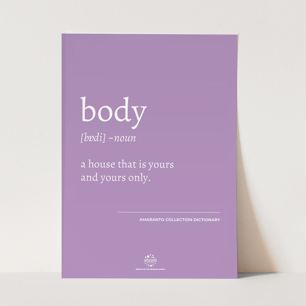 Conscious Dictionary Poster - Body