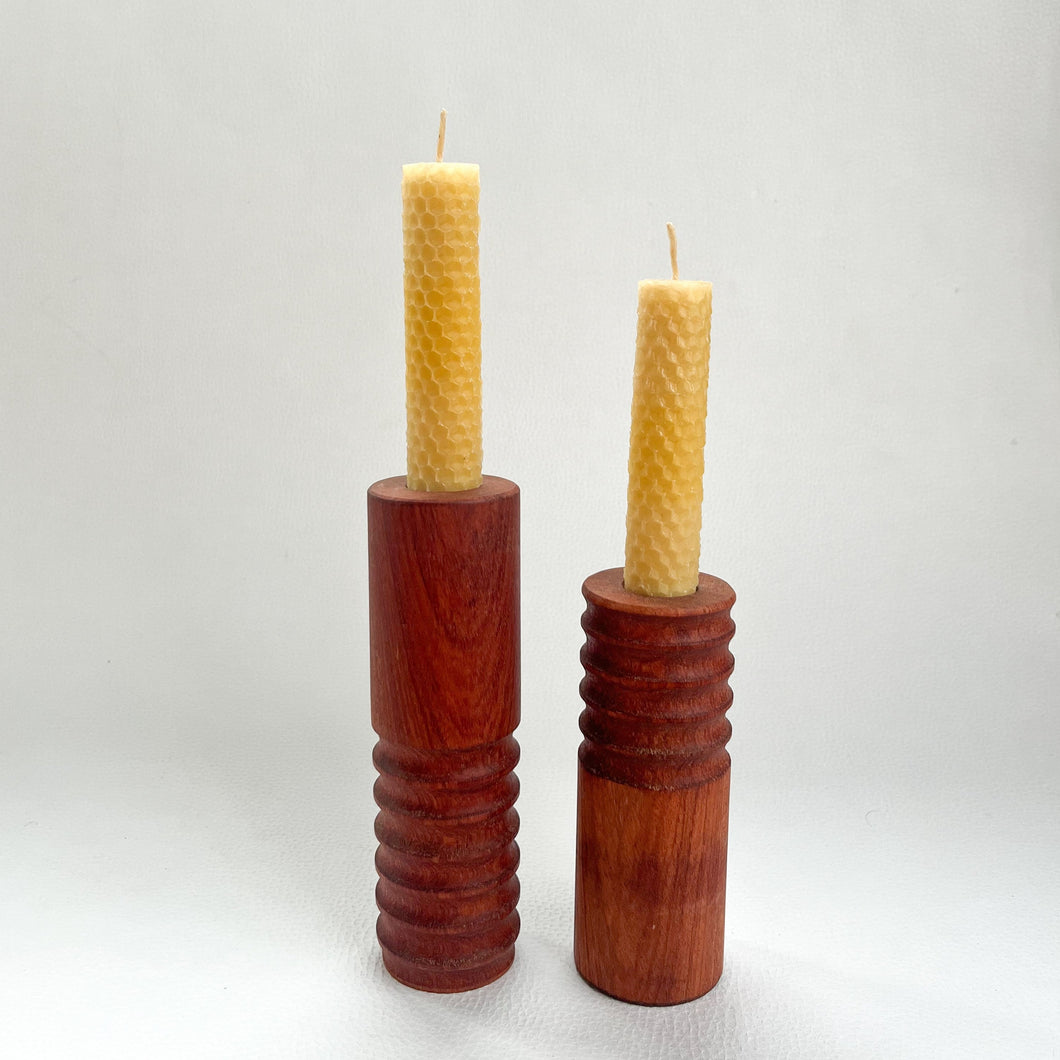 Rosewood Candle Holders - Set of 2