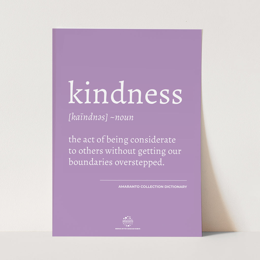 Conscious Dictionary Poster - Kindness