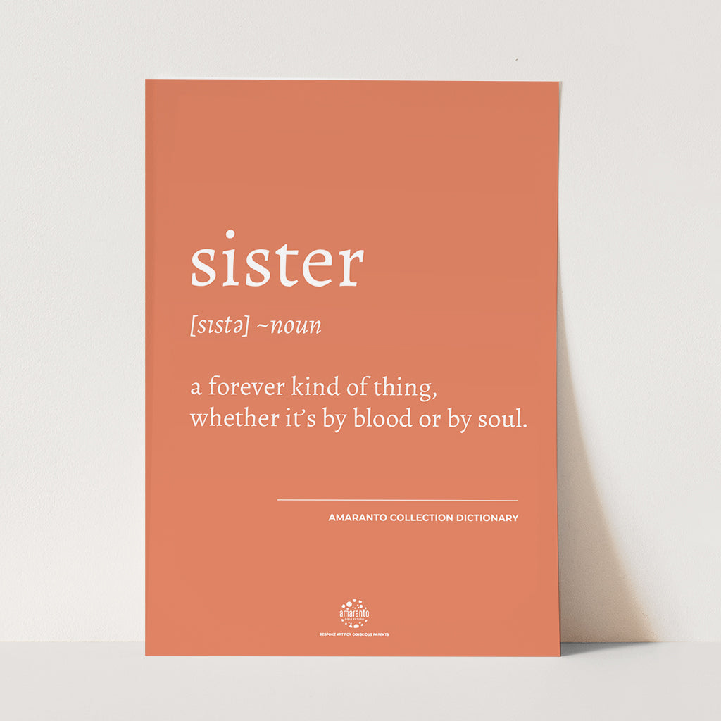 Conscious Dictionary Poster - Sister