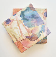 Load image into Gallery viewer, Porcelain Coasters - Pink Watercolour (Set of 4)
