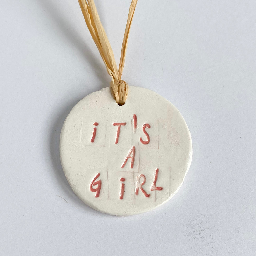 (Re)-Gift Tags - It's a Girl (pink)