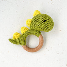 Load image into Gallery viewer, Baby Rattle and Teether - Dino
