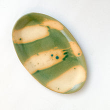 Load image into Gallery viewer, Ceramic Plate - Green and Natural

