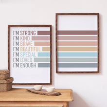Load image into Gallery viewer, Self Affirmations Poster Set - English (A3)
