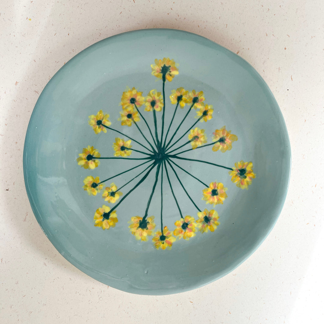 Floral Ceramic Plate