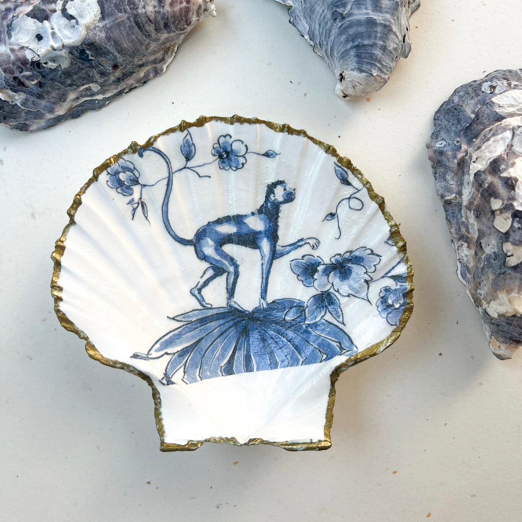 Decoupage Scallop Shell