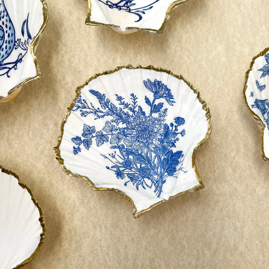 Decoupage Scallop Shell