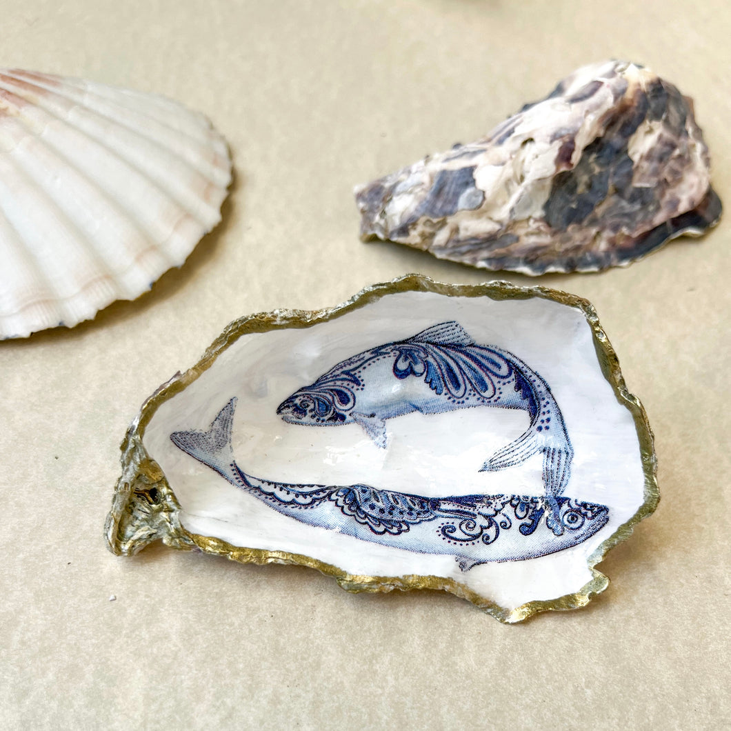 Decoupage Oyster Shell