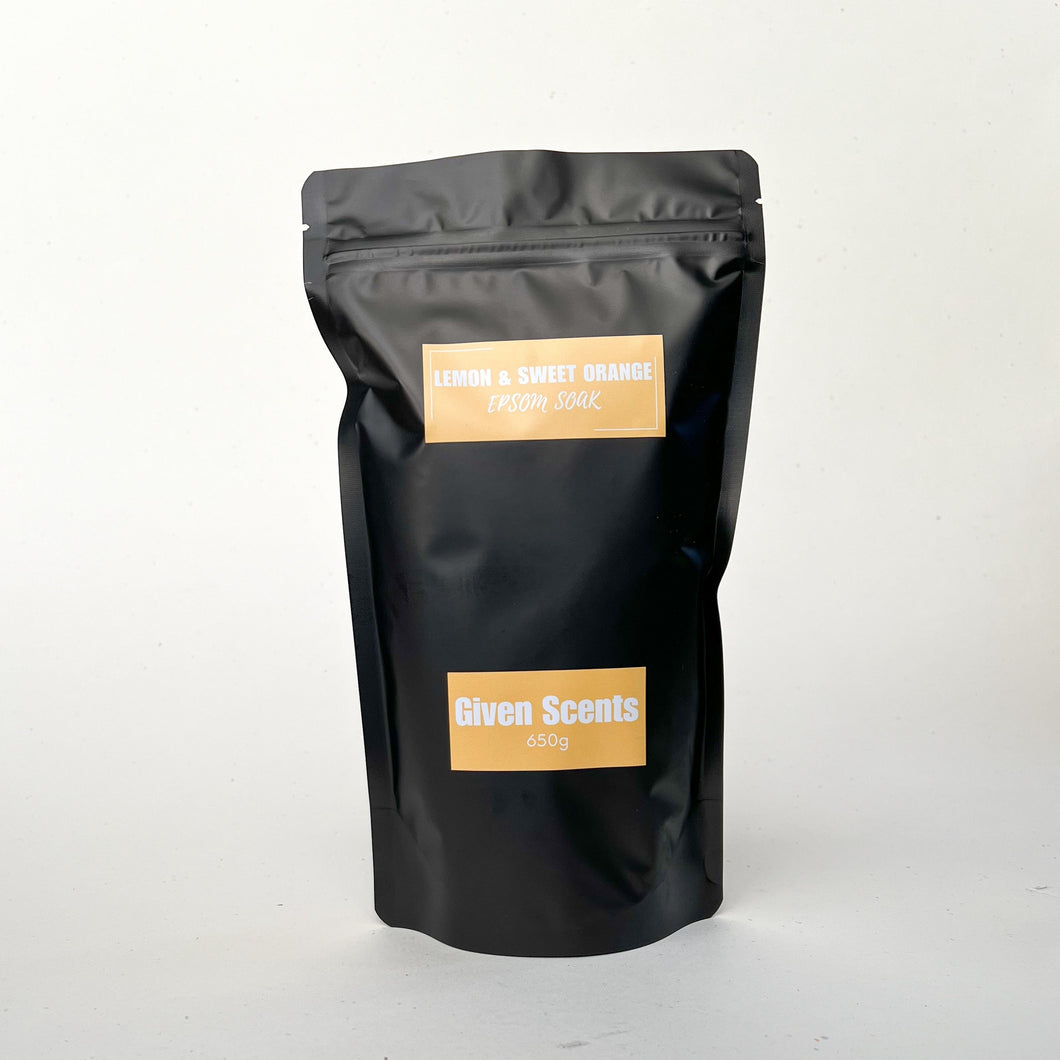 Epsom Soak - Lemon and Sweet Orange