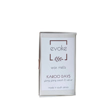 Load image into Gallery viewer, Soy Wax Melts - Karoo Days (Ylang Ylang, Peach and Vetiver)
