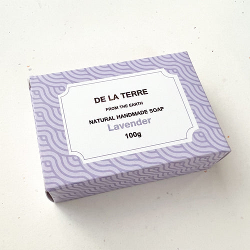 lavender soap in a box