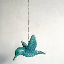Load image into Gallery viewer, Ceramic Hanging Hummingbird
