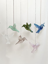 Load image into Gallery viewer, Ceramic Hanging Hummingbird
