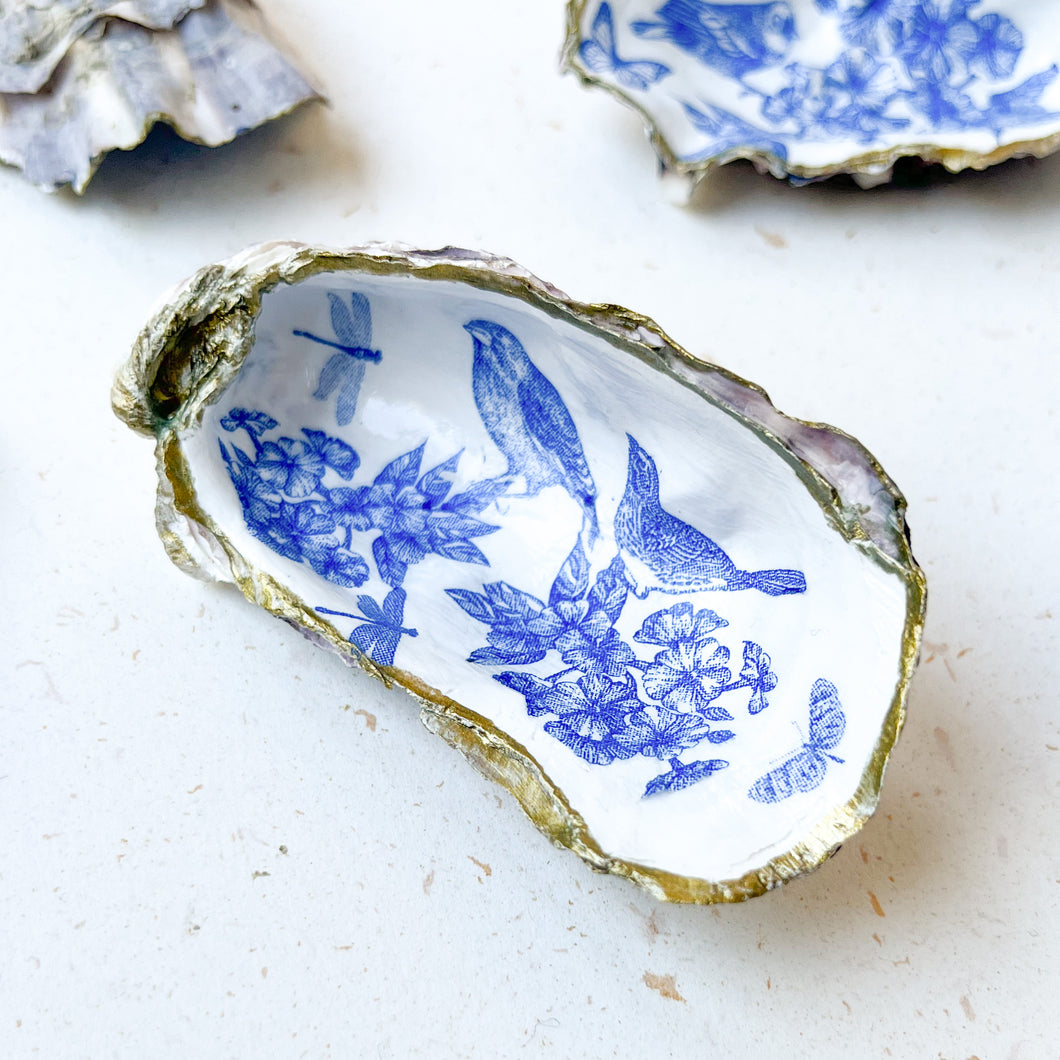Decoupage Oyster Shell