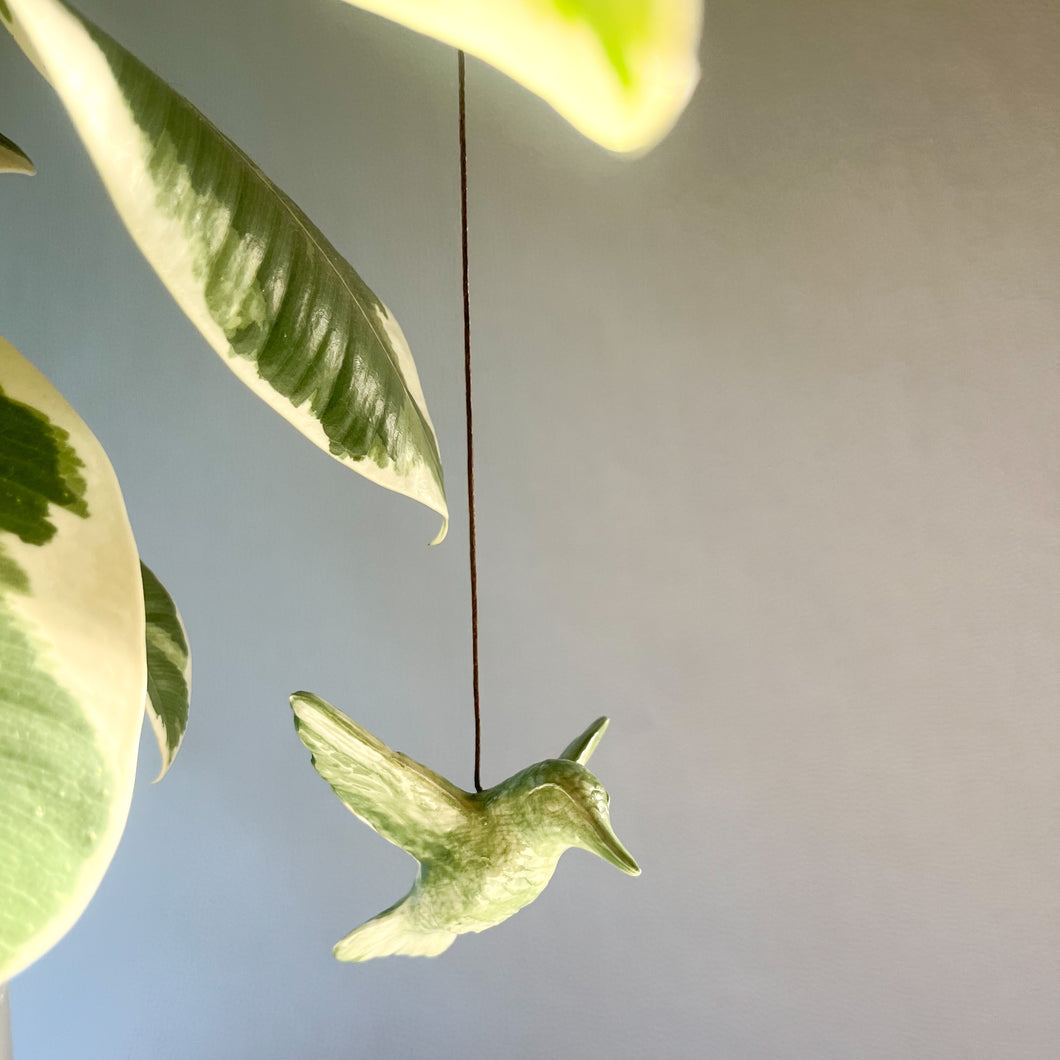 Ceramic Hanging Hummingbird