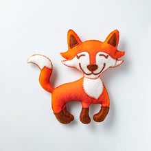 Load image into Gallery viewer, Sew Your Own Softie - Fox Felt Toy Kit
