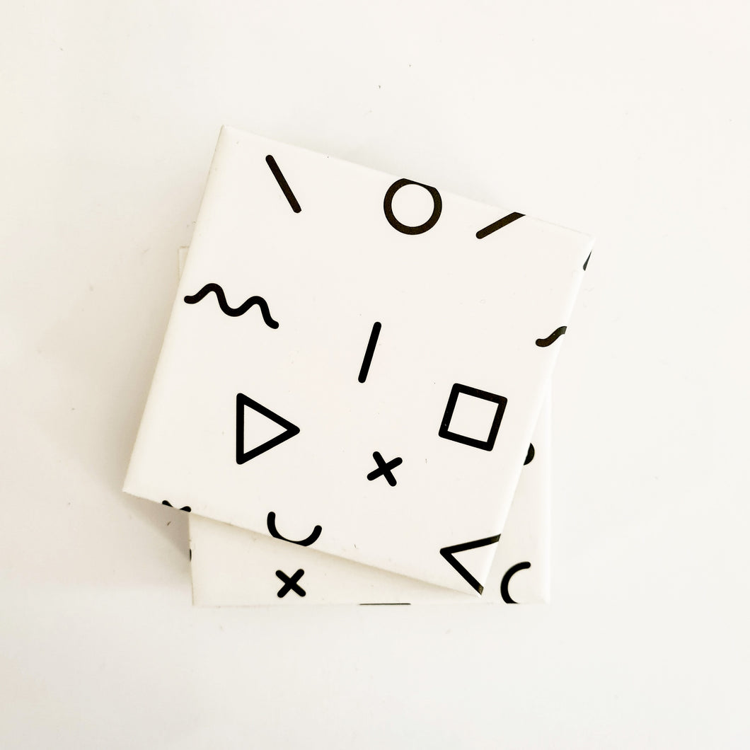 Porcelain Coasters - Geometric (set of 4)