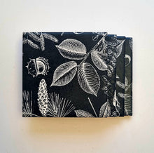 Load image into Gallery viewer, Porcelain Coasters - Black Botanical (Set of 4)
