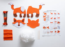 Load image into Gallery viewer, Sew Your Own Softie - Fox Felt Toy Kit

