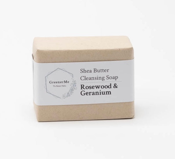 Handmade Shea Butter Soap - Rosewood and Geranium (100G)