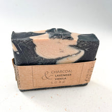 Load image into Gallery viewer, Handmade Soap - Charcoal Lavender and Vanilla
