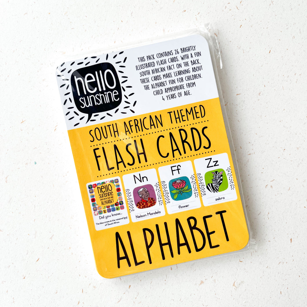 South African Alphabet Flashcards