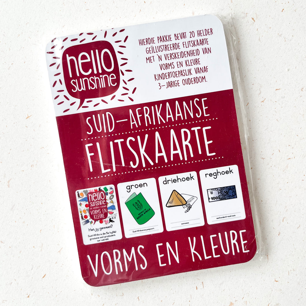 South African Vorms en Kleure Flashcards