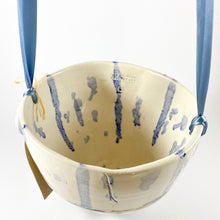 Load image into Gallery viewer, Ceramic Hanging Planter - Delft and White
