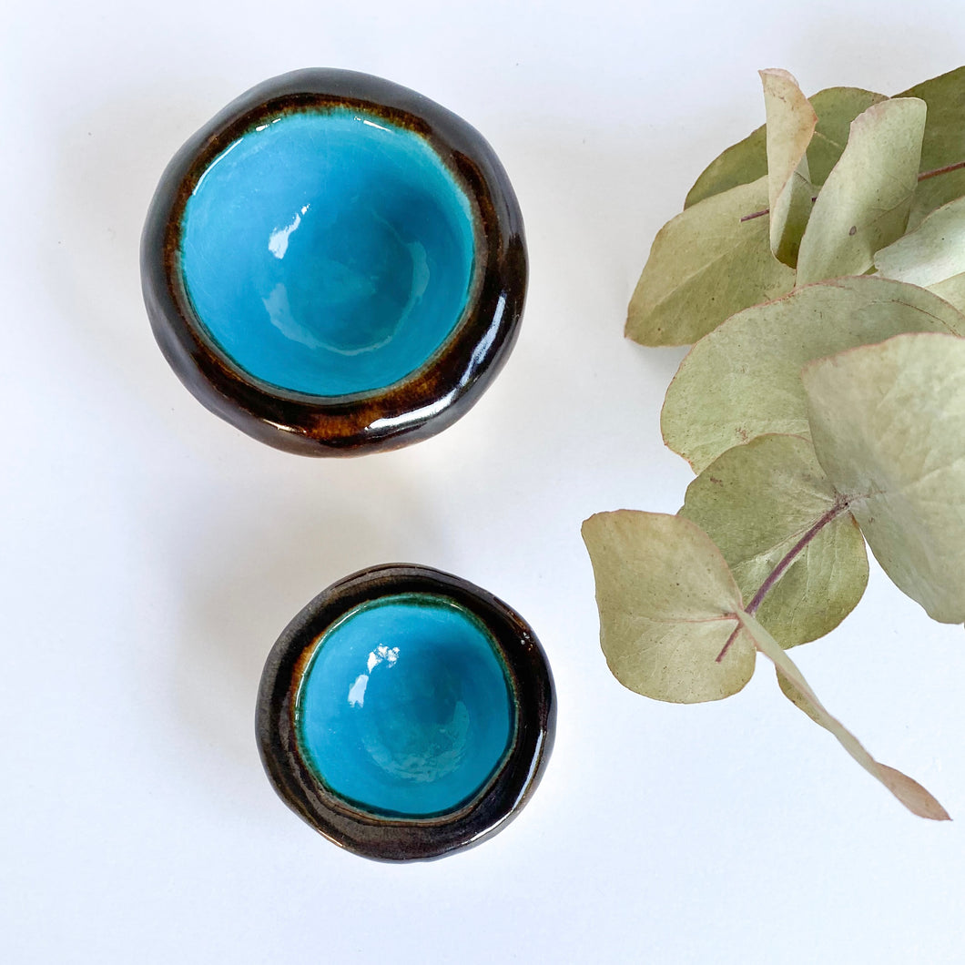 Ceramic Jewellery Bowl - Blue (small)