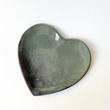 Load image into Gallery viewer, Ceramic Heart Plate - Dark Green
