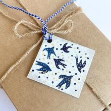 Load image into Gallery viewer, Handpainted Gift Tag - Birds

