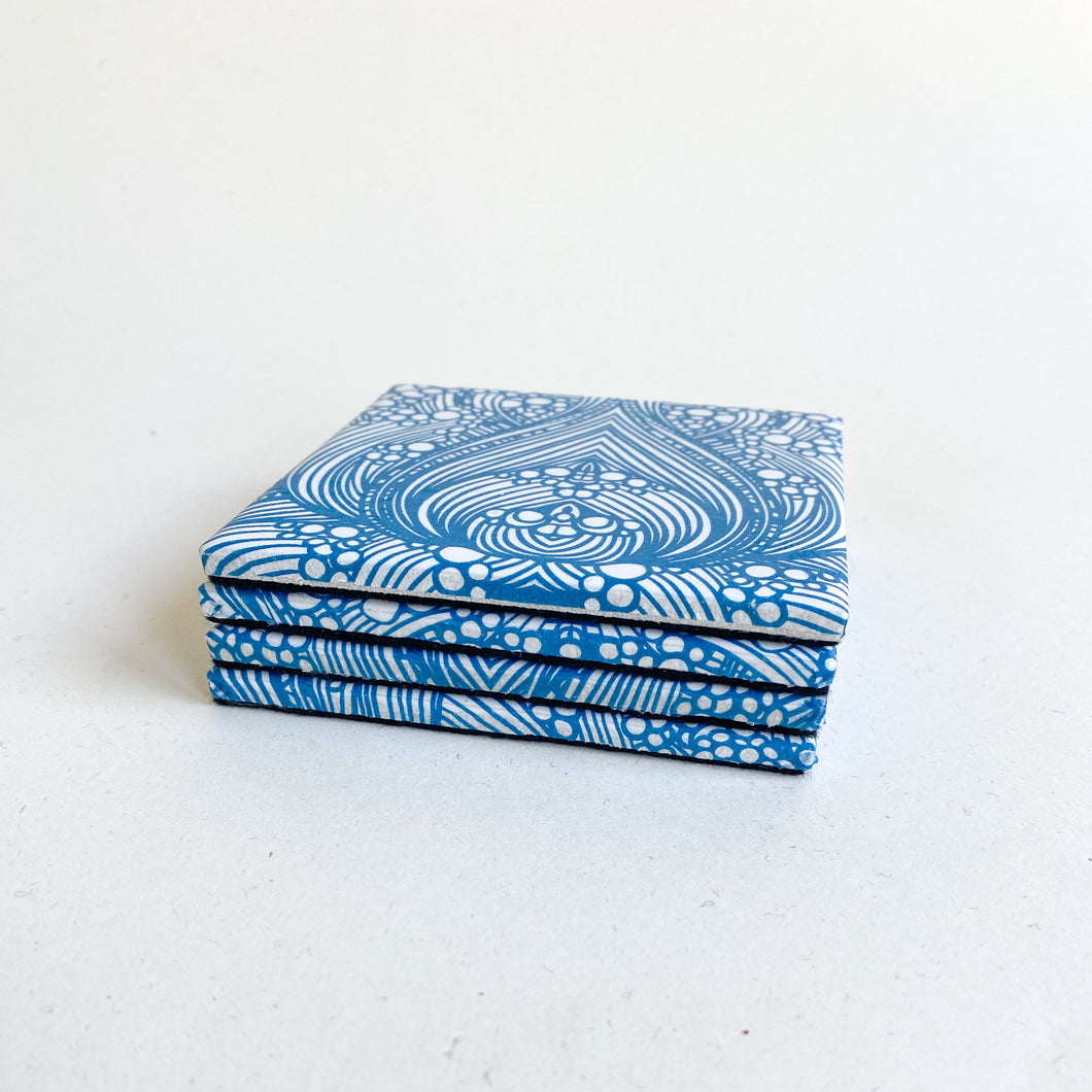 Porcelain Coasters - Ocean (Set of 4)