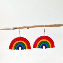 Load image into Gallery viewer, Large Rainbow Earrings
