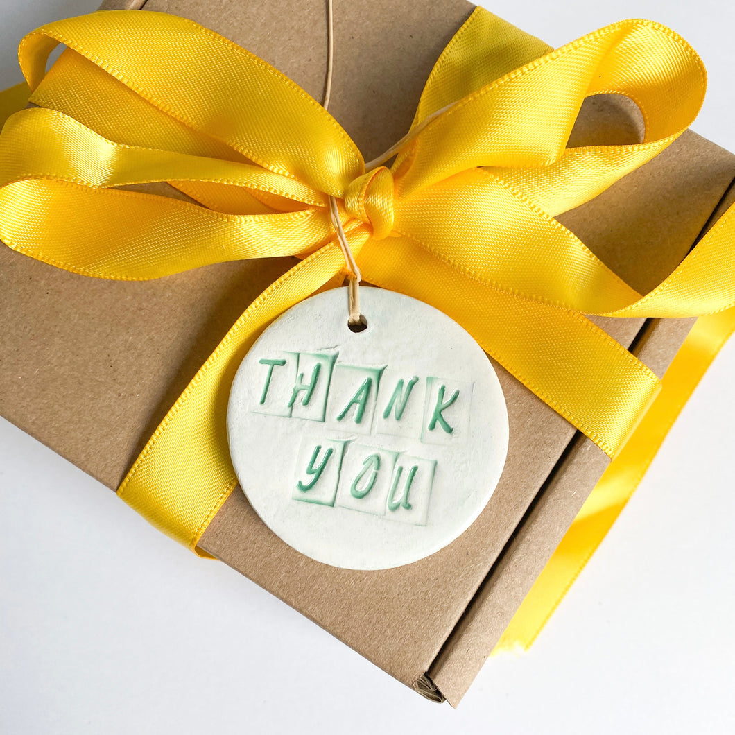 (Re)-Gift Tag - Thank you (green)