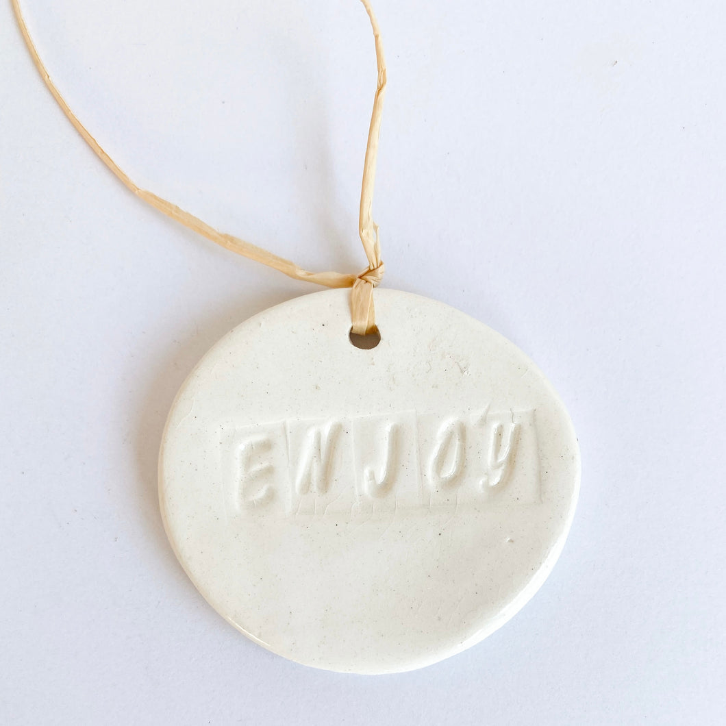 (Re)-Gift Tag - Enjoy (white)
