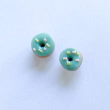 Load image into Gallery viewer, Blue Donut Studs
