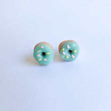 Load image into Gallery viewer, Blue Donut Studs
