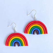 Load image into Gallery viewer, Large Rainbow Earrings
