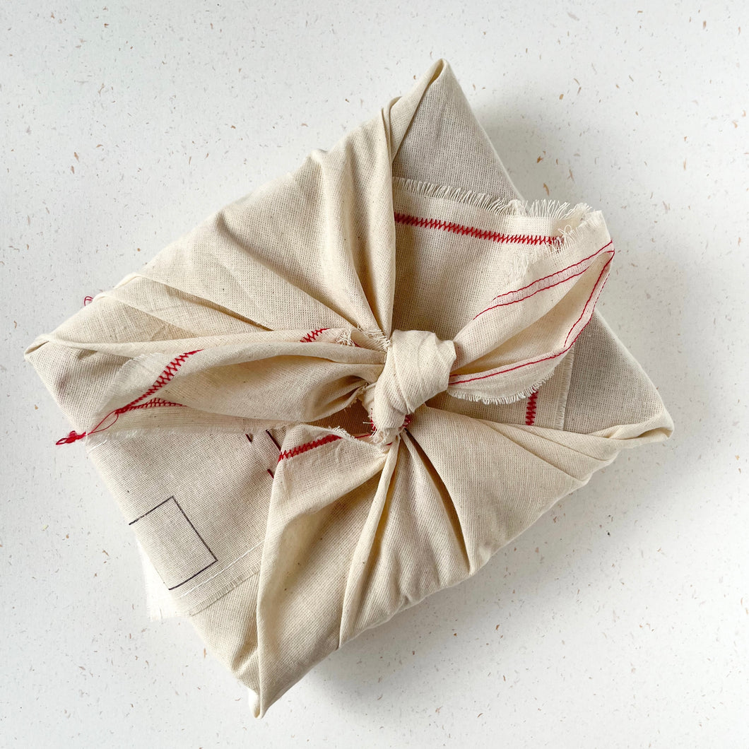 Unbleached Calico Furoshiki Wrap (Set of 3)