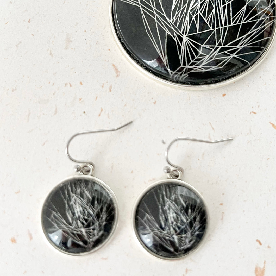 King Protea Earrings