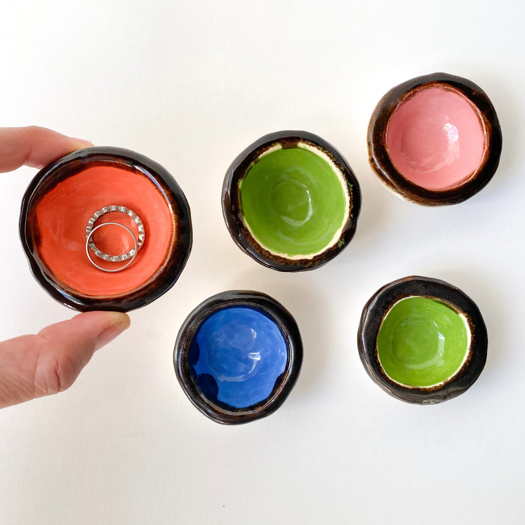 Ceramic Jewellery Bowl - Orange