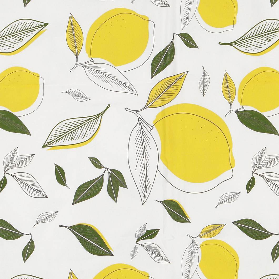 Tablecloth - Lemon and Leaves