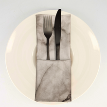 Load image into Gallery viewer, Napkins - Grey Marble (set of 8)
