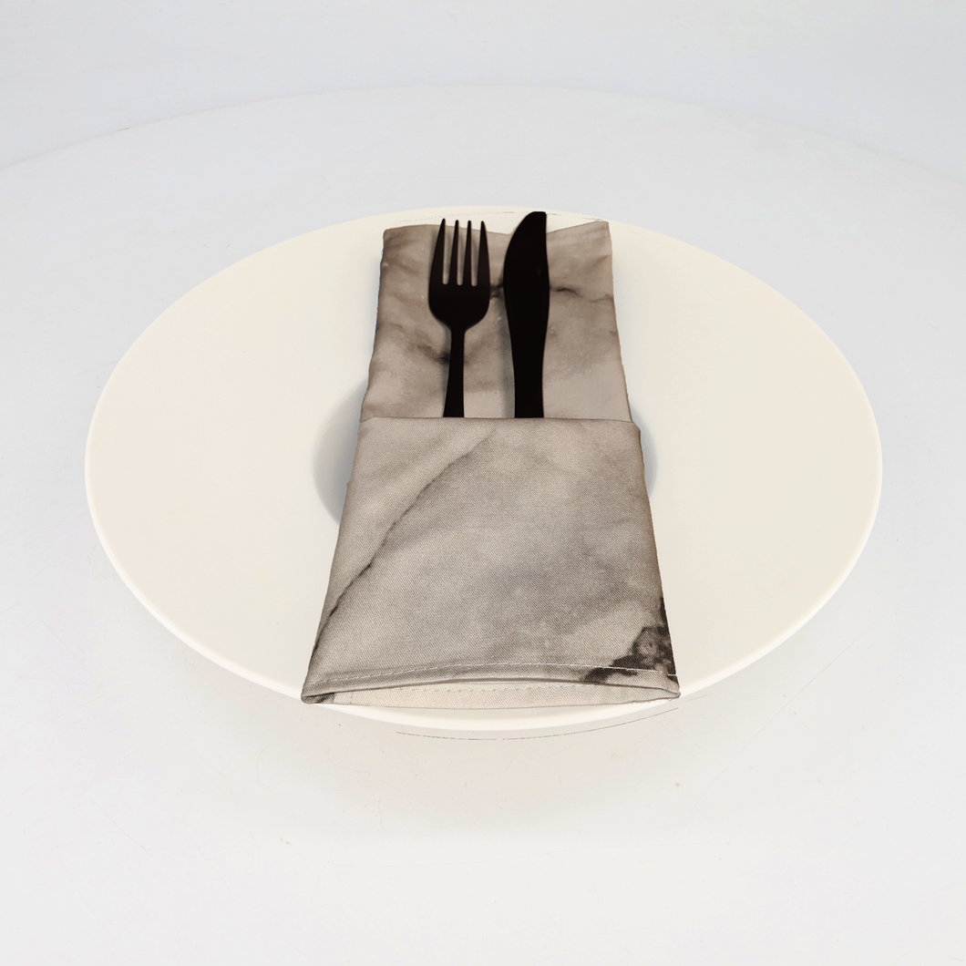 Napkins - Grey Marble (set of 8)