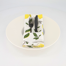 Load image into Gallery viewer, Napkins - Lemon and Leaves (set of 4)
