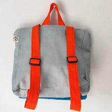 Load image into Gallery viewer, Kiddies Penguin Backpack - Red and Blue Detail.

