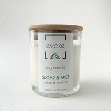 Load image into Gallery viewer, Scented Soy Candle - Sugar and Spice (Orange and Cinnamon)
