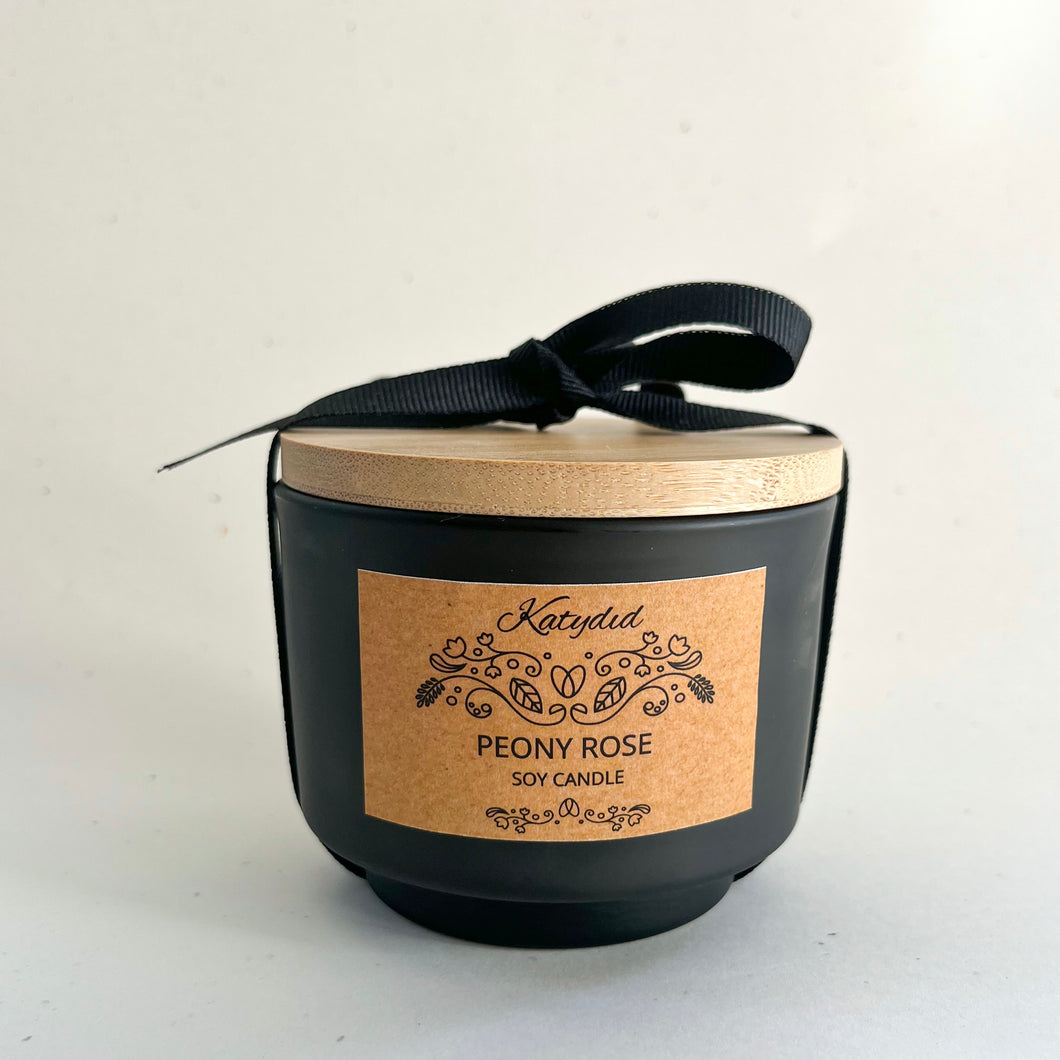 Peony Rose Soy Scented Candle - Small