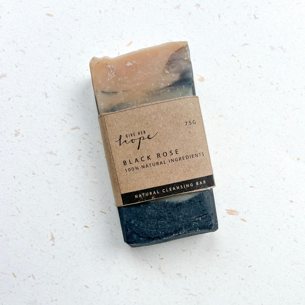 Handmade Natural Soap - Black Rose (75g)